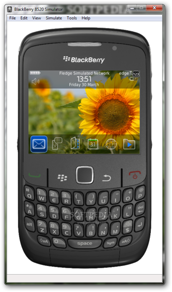 BlackBerry 8520 Simulator screenshot