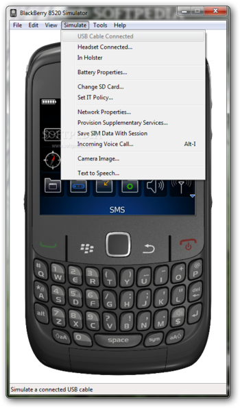 BlackBerry 8520 Simulator screenshot 5