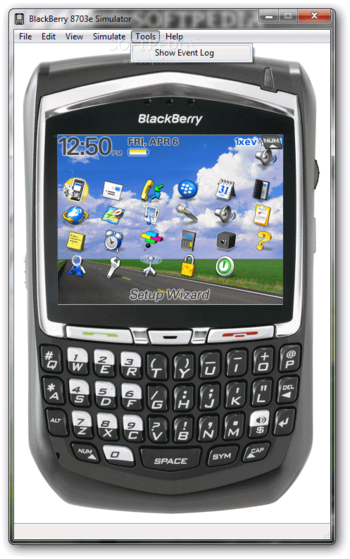 BlackBerry 8703e Simulator screenshot 6