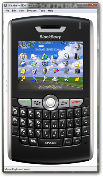 BlackBerry 8820 Simulator screenshot 2