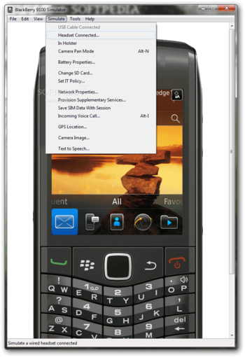 BlackBerry 9100 Simulator screenshot 6