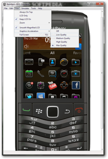 BlackBerry 9105 Simulator screenshot 5