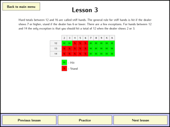 Blackjack Instructor screenshot