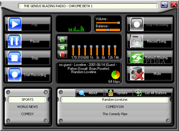 Blazing Radio screenshot