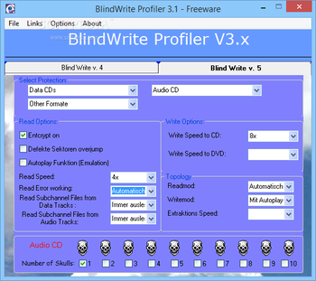 BlindWrite Profiler screenshot 2