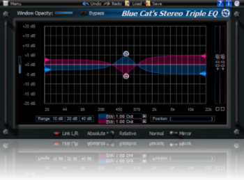 Blue Cat's Stereo Triple EQ VST  screenshot