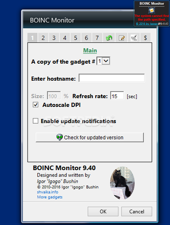 BOINC Monitor screenshot 3