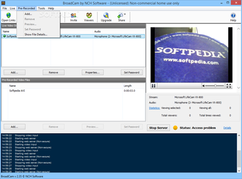 BroadCam Video Streaming Server screenshot 4