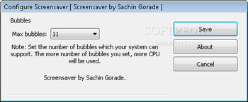 Bubbles Screensaver screenshot 2