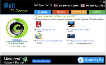 Bull Softwares PC Cleaner screenshot 3