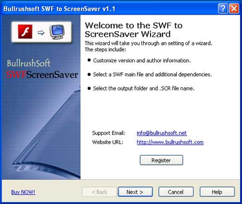 BullrushSoft SWF to ScreenSaver screenshot 2