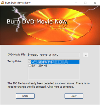 Burn DVD Movie Now screenshot 2