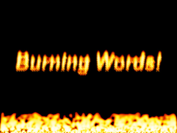 Burning Words Screensaver screenshot 2