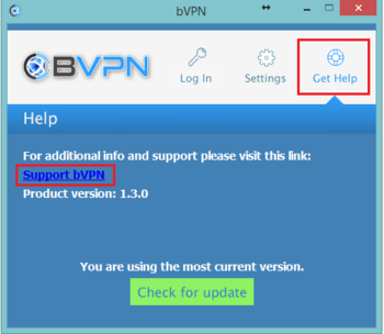 bVPN screenshot 2