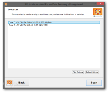 BYclouder Android Phone Data Recovery screenshot 2