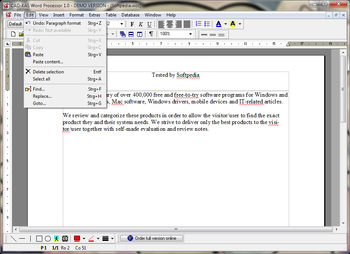 CAD-KAS Word Processor screenshot 2