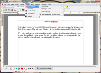 CAD-KAS Word Processor screenshot 5
