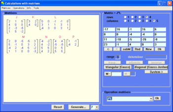 CalcMatr screenshot 2