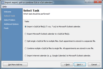 Calendar ImportExport for Outlook screenshot