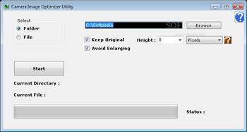 Camera Image Optimizer Utility screenshot
