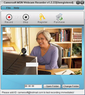 Camersoft MSN Webcam Recorder screenshot