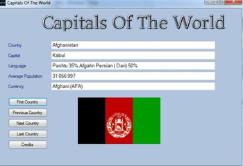 Capitals of the World screenshot