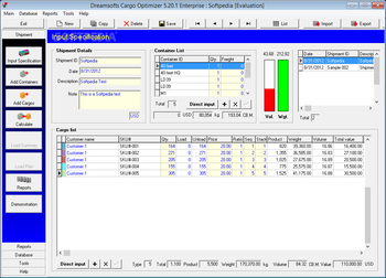 Cargo Optimizer Enterprise screenshot