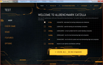 Catzilla ALLBenchmark screenshot 2