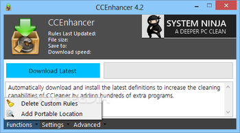CCEnhancer screenshot 2