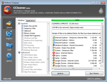 CCleaner Portable screenshot