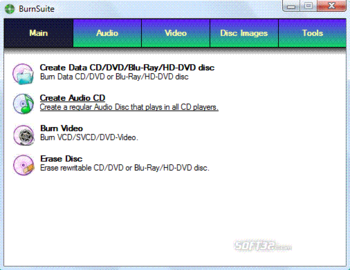 CD DVD HD DVD Blu-ray Burn Suite screenshot 3