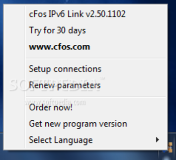 cFos IPv6 Link screenshot