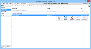 Chameleon Window Manager Pro screenshot 2
