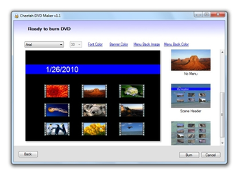 Cheetah DVD Maker screenshot 3