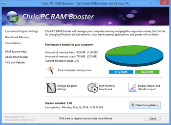 Chris-PC RAM Booster screenshot