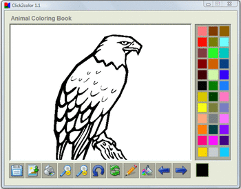 Click2color Animal Coloring Book screenshot
