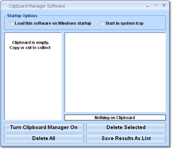 Clipboard Manager Software screenshot