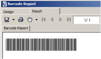 Code 39 Barcode for i-net Clear Reports screenshot