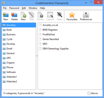 CodeInventors Passwords screenshot 4