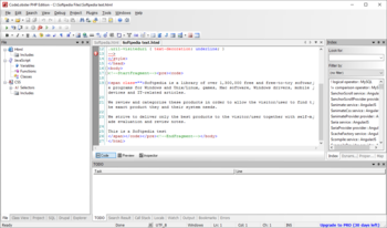CodeLobster PHP Edition Portable screenshot