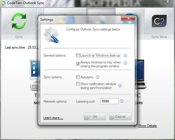 CodeTwo Outlook Sync screenshot 3
