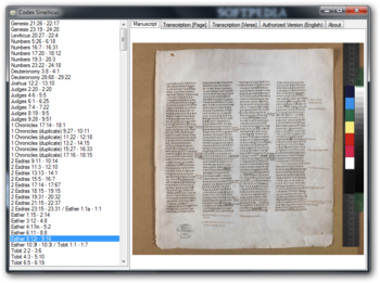Codex Sinaiticus screenshot