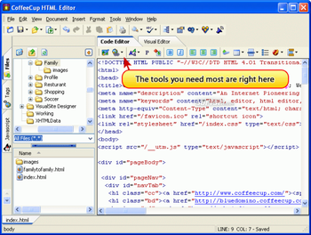 CoffeeCup Free HTML Editor screenshot 3