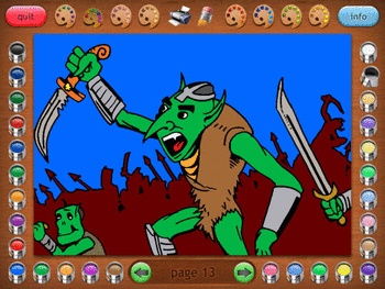 Coloring Book 20: Gears vs Goblins screenshot