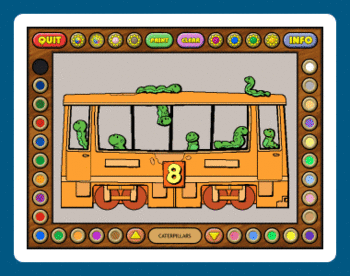 Coloring Book 6: Number Trains screenshot 2