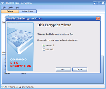Comodo Disk Encryption screenshot 2
