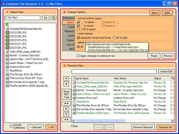 Complete File Renamer screenshot