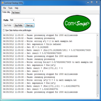 ComScript screenshot