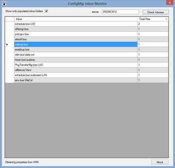 ConfigMgr Inbox Monitor screenshot 2