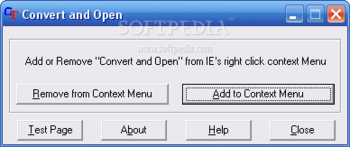 Convert and Open screenshot